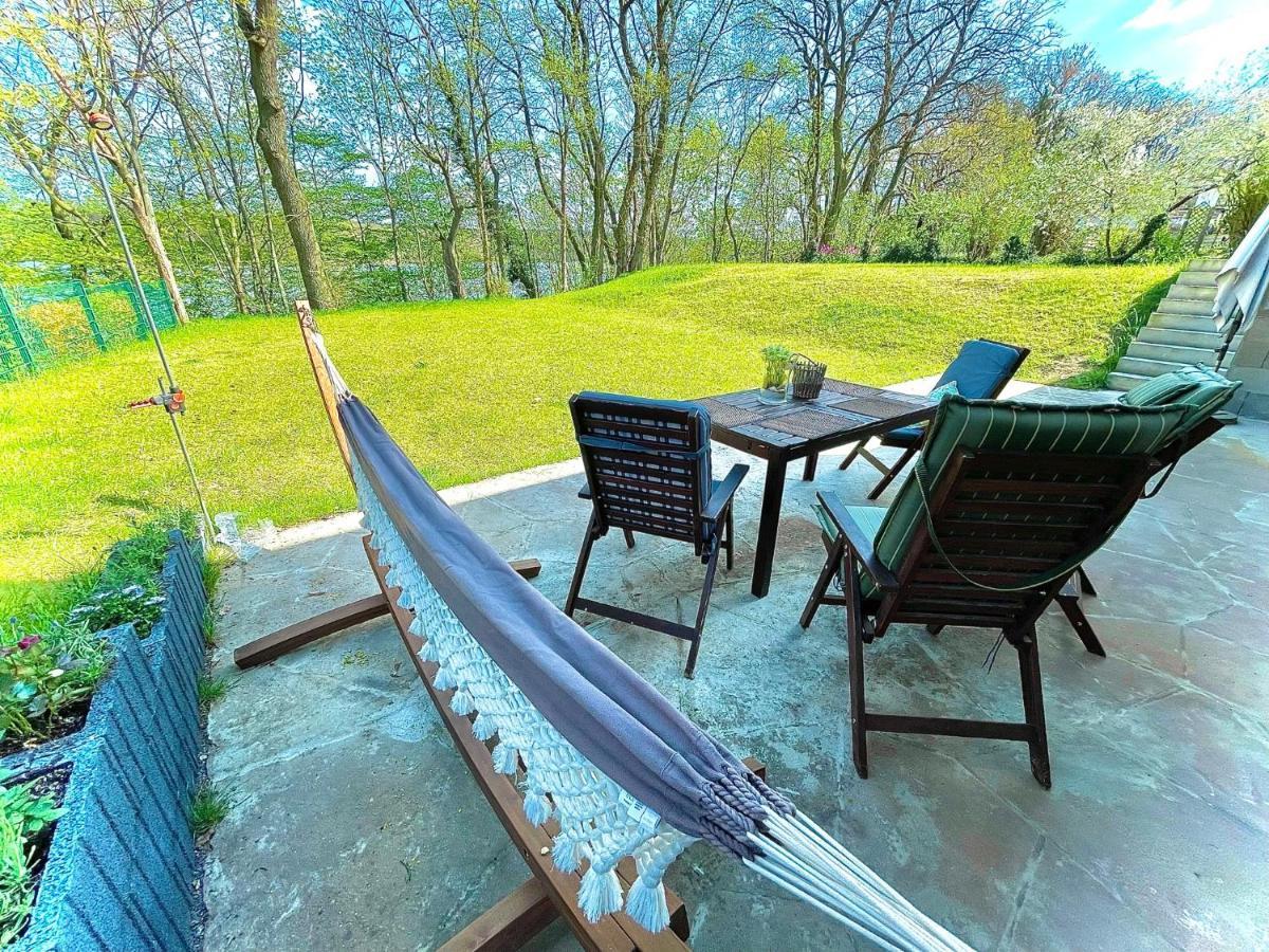 100M2 Fewo Im Haus Am See Mit Garten Bei Potsdam Schwielowsee Kültér fotó